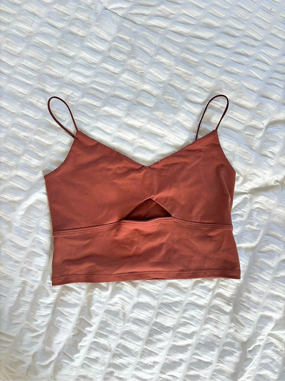Abercrombie Front Cut-Out Crop Tank